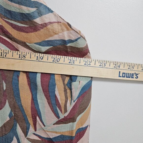 Lane Bryant Bohemian Cold Shoulder Top Women's 18 Multicolor Blouse VGUC - Picture 7 of 10